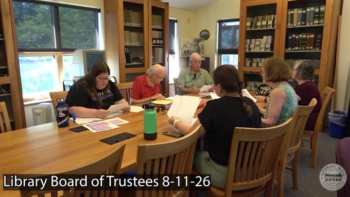 Thumbnail image for Library Board of Trustees 8-11-26