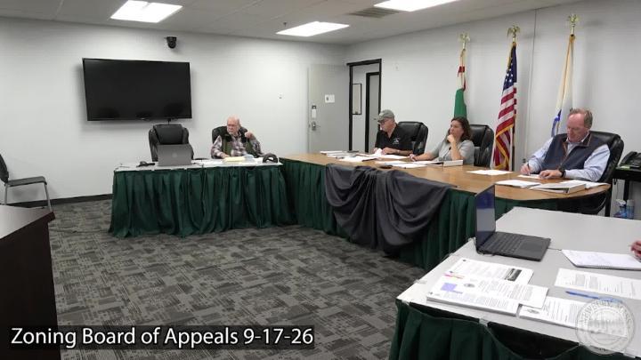 Thumbnail image for Zoning Board of Appeals 9-17-26