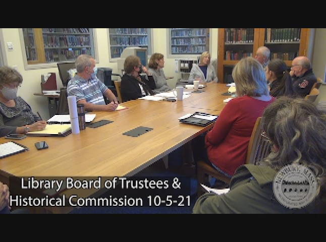 Thumbnail image for Library Board of Trustees & Historical Commission 10-5-21
