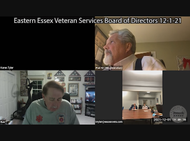 Thumbnail image for Eastern Essex Veteran Services Board of Directors 12-1-21