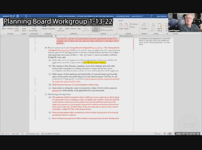 Thumbnail image for Planning Board Workgroup 1-13-22