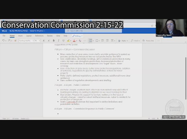Thumbnail image for Conservation Commission 2-15-22