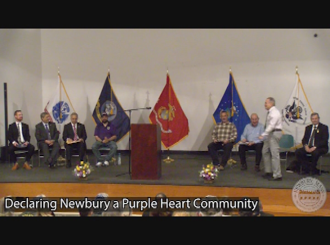 Thumbnail image for Declaring Newbury a Purple Heart Community 3-29-22