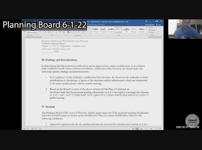 Thumbnail image for Planning Board 6-1-22