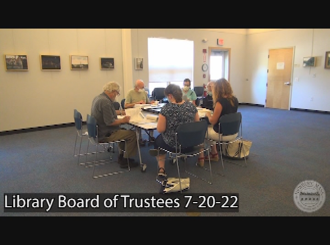 Thumbnail image for Library Board of Trustees 7-20-22