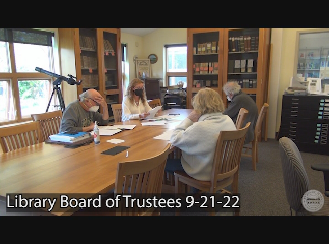 Thumbnail image for Library Board of Trustees 9-21-22