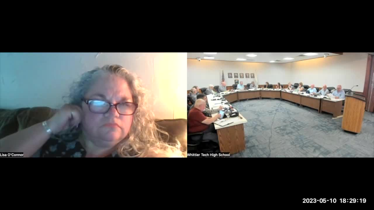 Thumbnail image for Whittier School Committee May 2023
