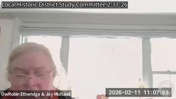 Thumbnail image for Local Historic District Study Committee 2-11-26