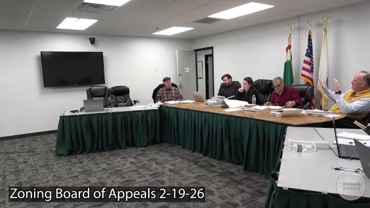 Thumbnail image for Zoning Board of Appeals 2-19-26