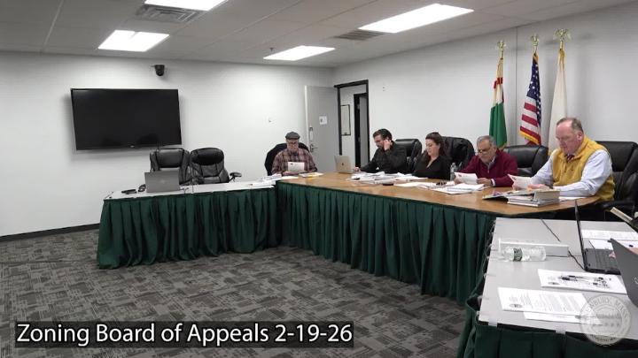 Thumbnail image for Zoning Board of Appeals 2-19-26