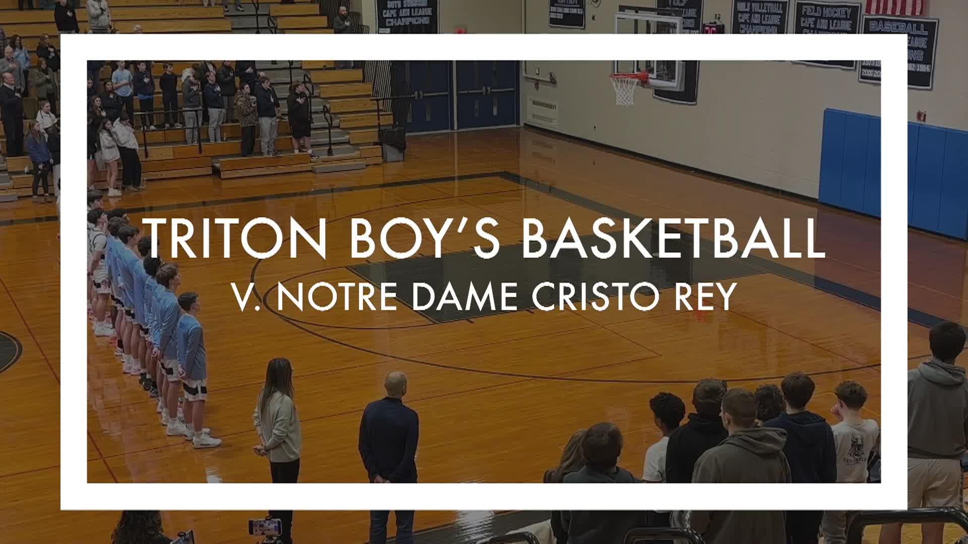 Thumbnail image for Triton Boy_s Basketball v. Notre Dame Cristo Rey _1-20-26_