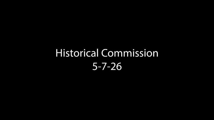 Thumbnail image for Historical Commission 5-7-26
